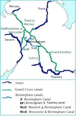 map of the main canals
