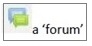 icon of forum